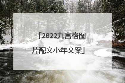 2022九宫格图片配文小年文案