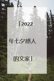 2022年七夕感人的文案