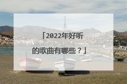 2022年好听的歌曲有哪些？