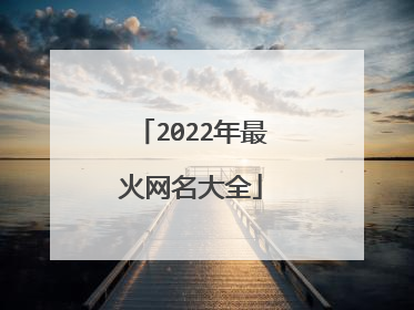 2022年最火网名大全