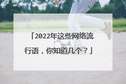 2022年这些网络流行语，你知道几个？