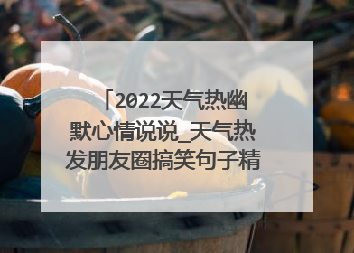 2022天气热幽默心情说说_天气热发朋友圈搞笑句子精选100句