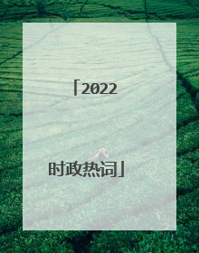 2022时政热词
