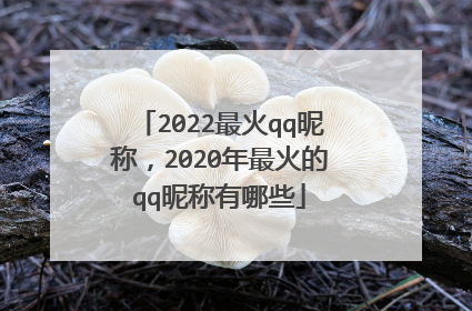 2022最火qq昵称，2020年最火的qq昵称有哪些