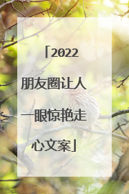 2022朋友圈让人一眼惊艳走心文案