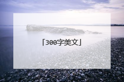 300字美文