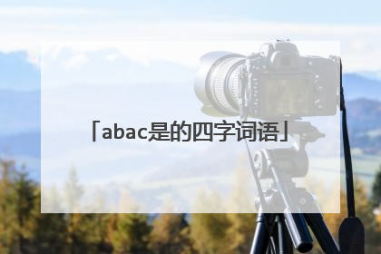 abac是的四字词语
